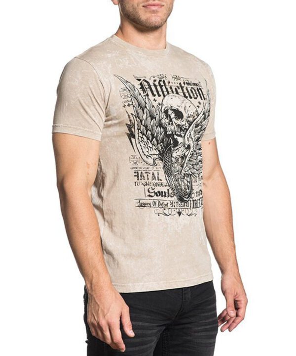 Affliction T-Shirt Fatal A-17844 sand