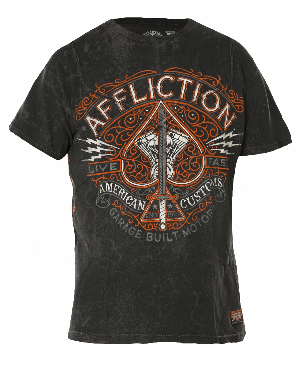 Affliction T-Shirt Spade A-14528 black