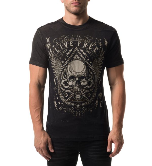 Xtreme Couture T-Shirt X-1774 schwarz/braun