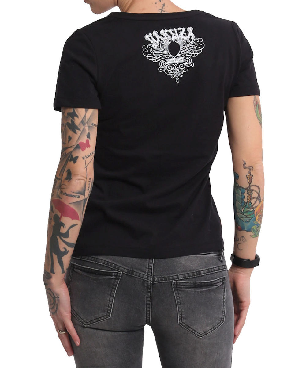 Yakuza Addiction V-Neck T-Shirt GSB-16123 schwarz