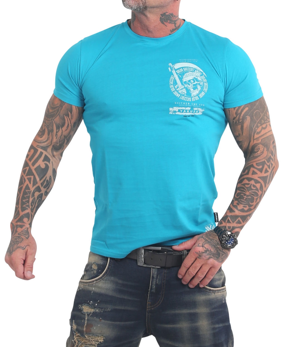 Yakuza Neither The Sun T-Shirt TSB-17037 scuba blue