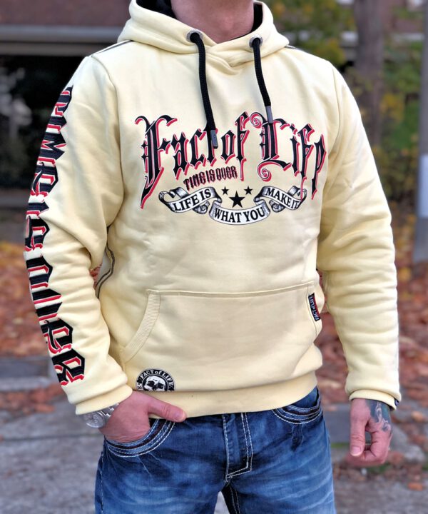 Time is Over Hoodie Fact of Life pale o