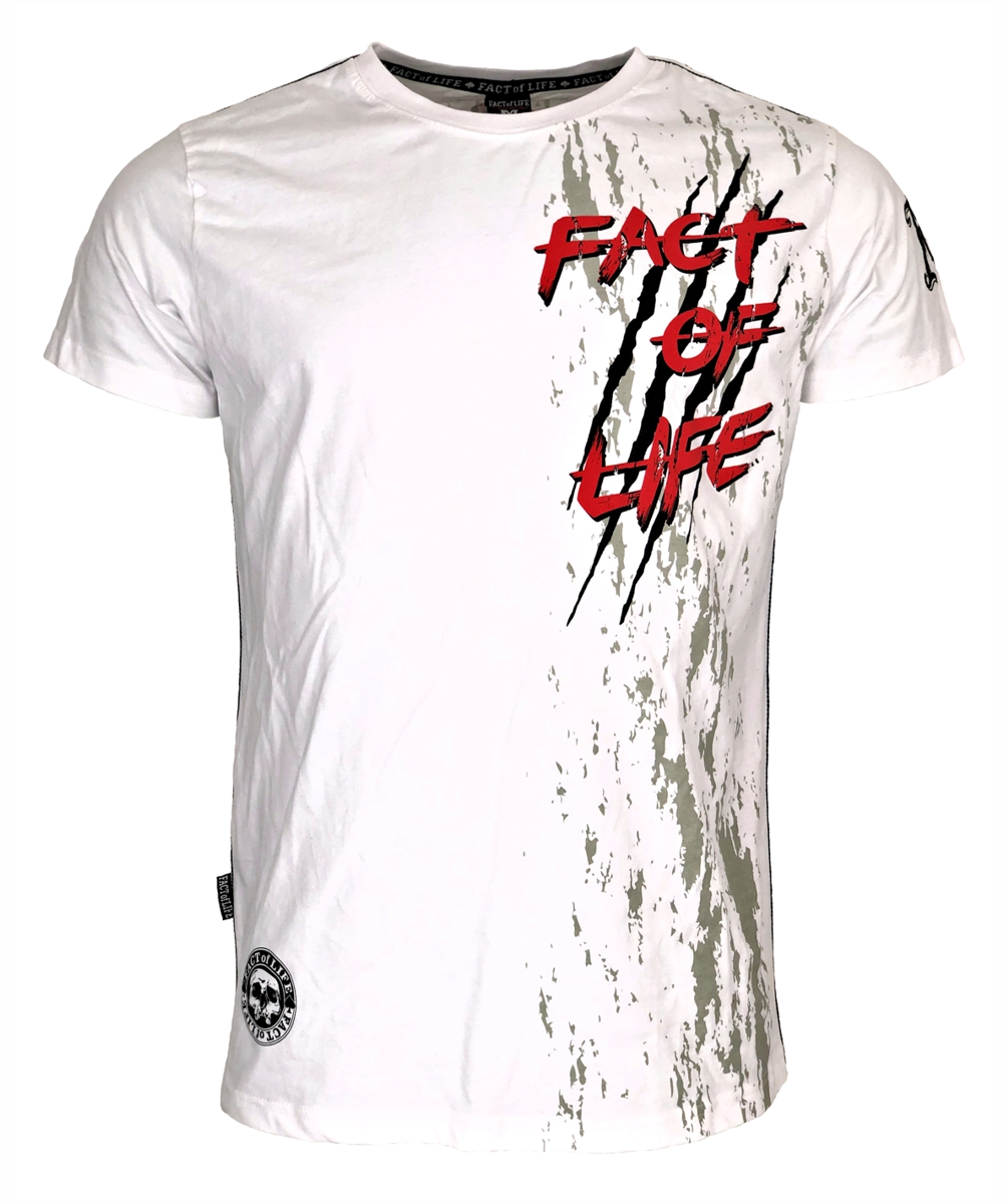 Fact of Life T-Shirt "Wolf Claw" TS-42 weiß