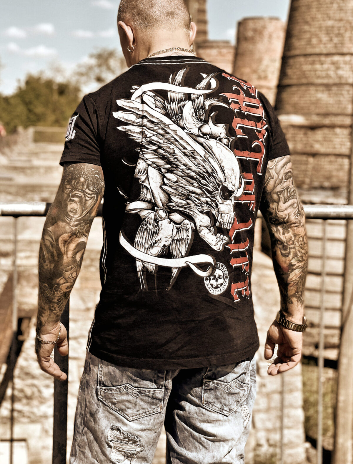 Fact of Life T-Shirt "Flying Skull" TS-36