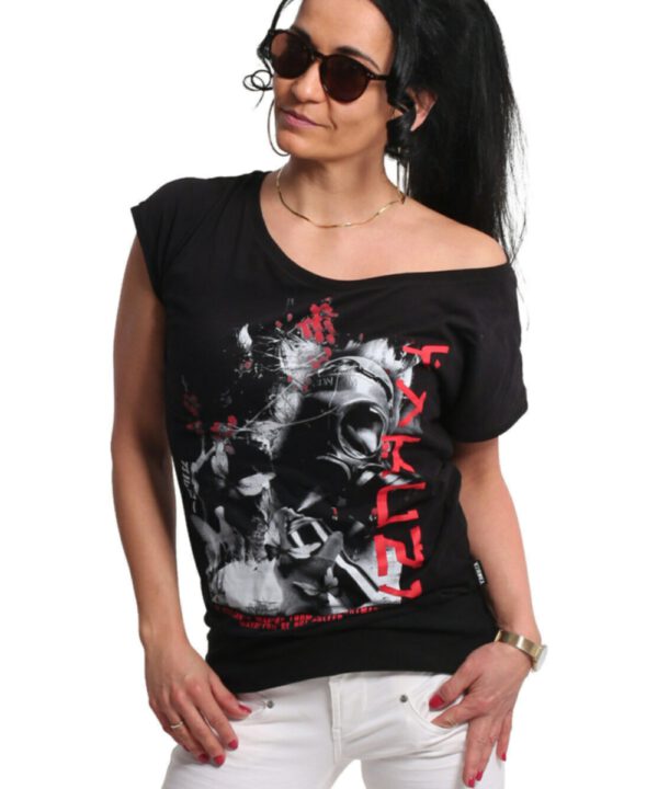 Yakuza Respirator V02 Wide Crew T-Shirt GSB-17123 black