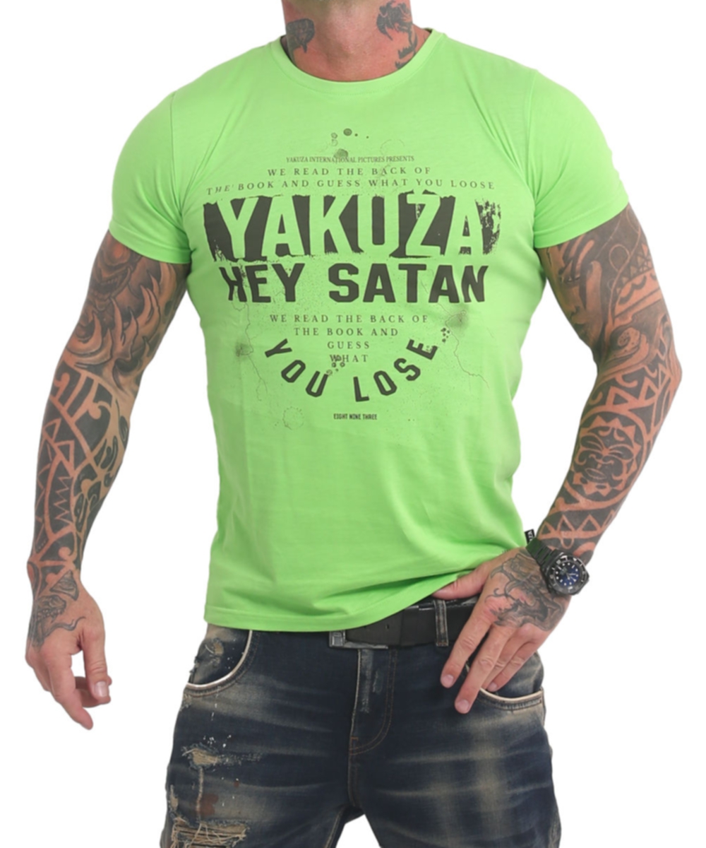 Yakuza Hey Satan T-Shirt TSB-17023 jasmin green