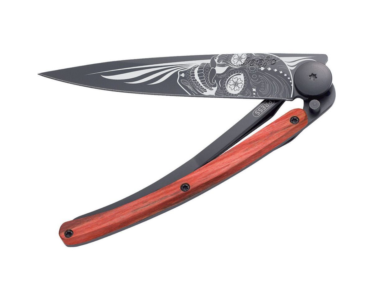 DEEJO 37G, ROTE BUCHE / LATINO SKULL