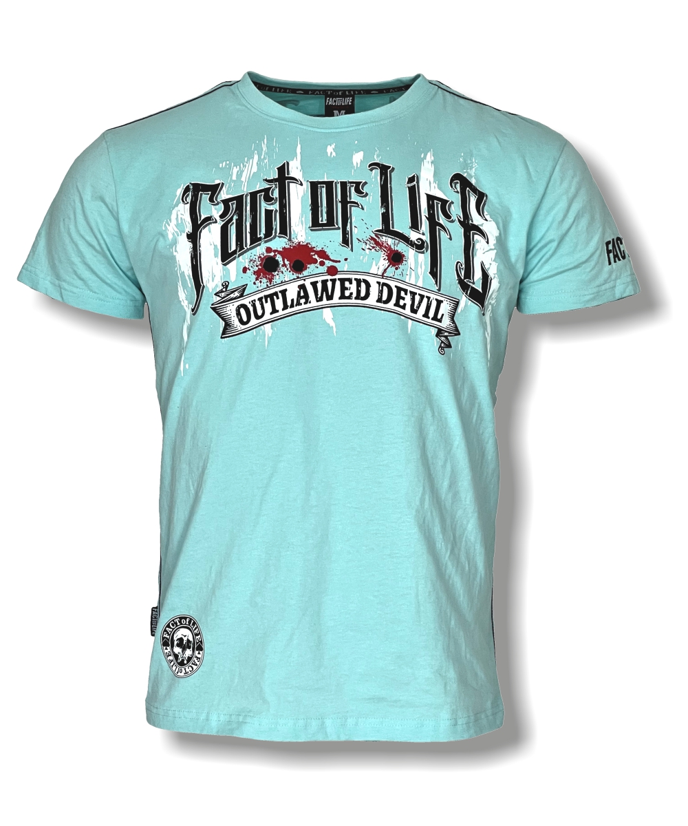 Fact of Life T-Shirt "Outlawed" TS-47 turquoise