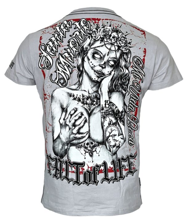 Fact of Life T-Shirt "Santa Muerte" TS-39 light grey