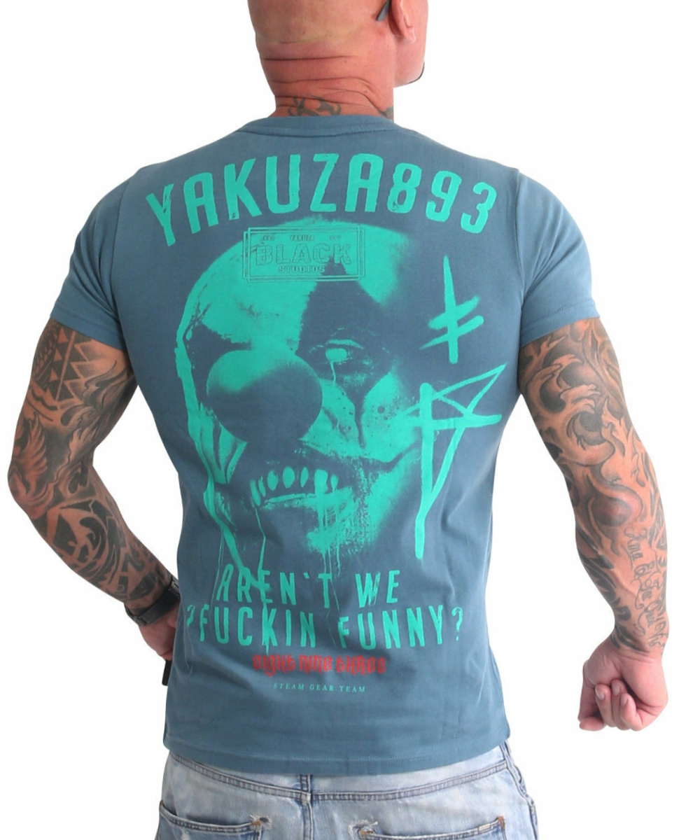 Yakuza Funny Clown T-Shirt TSB-19032 mediterana