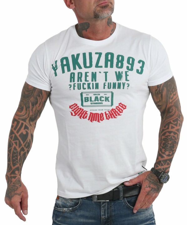 Yakuza Funny Clown T-Shirt TSB-19032 weiß