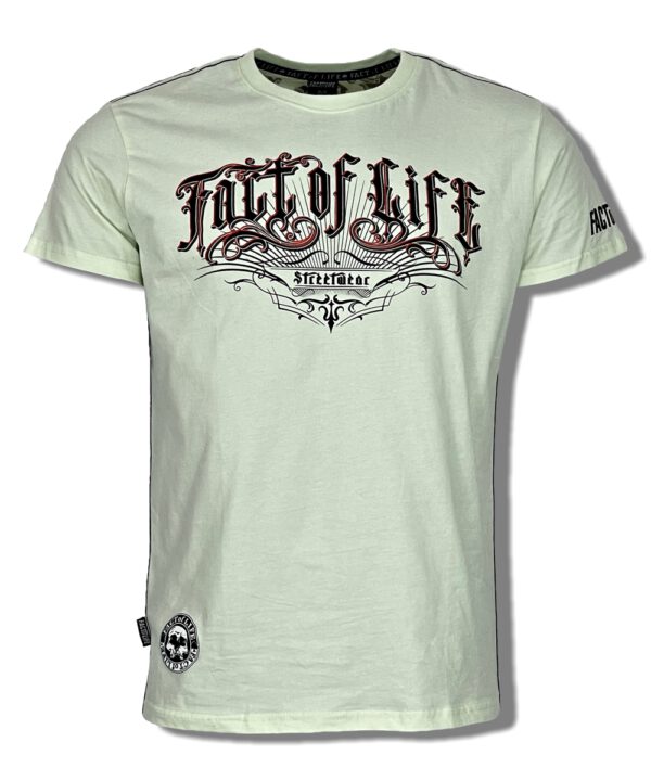 Fact of Life T-Shirt „Three Wise Skulls“ TS-51 pastel green