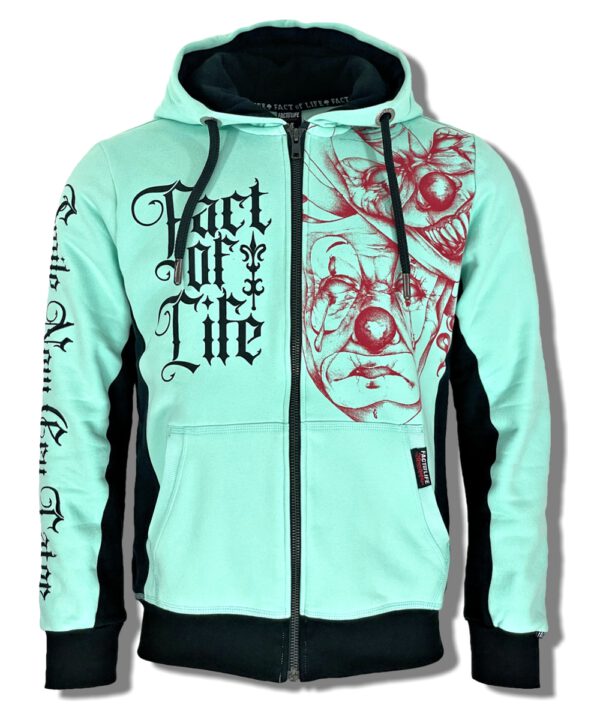 Fact of Life Sweat-Jacke “Smile Now,Cry Later” HSJ-02 mint