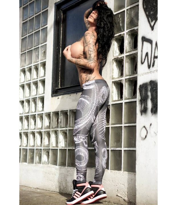 Yakuza Yakuza Leggings LEB-7140 true black