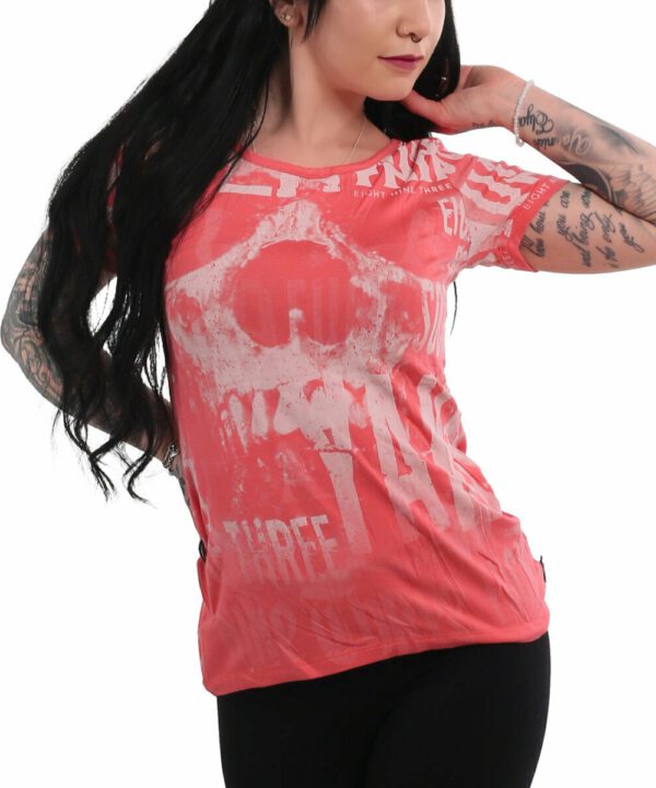 Yakuza Dark Skull Long Tail T-Shirt GSB-19127 rose of sharon
