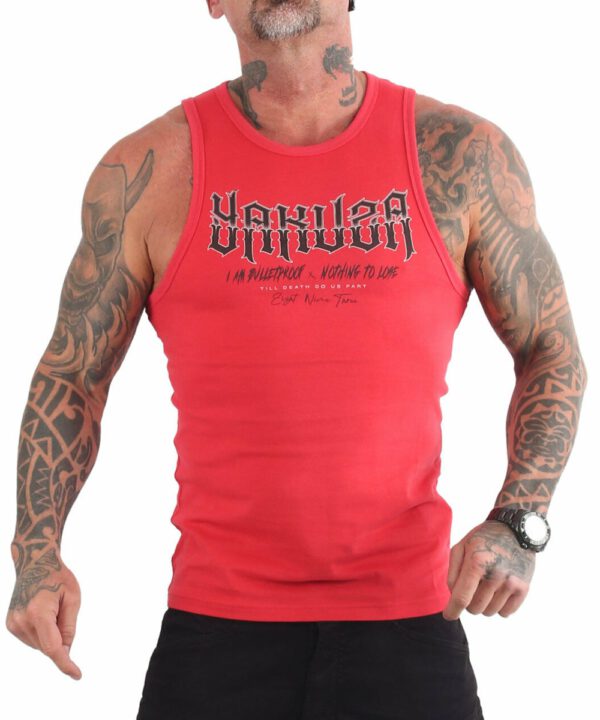 Yakuza Bulletproof Tanktop UHB-20045 ribbon red
