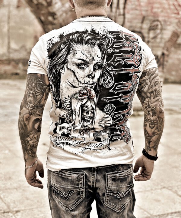 Fact of Life T-Shirt Dia De Los Muertos TS-57 perfectly pale