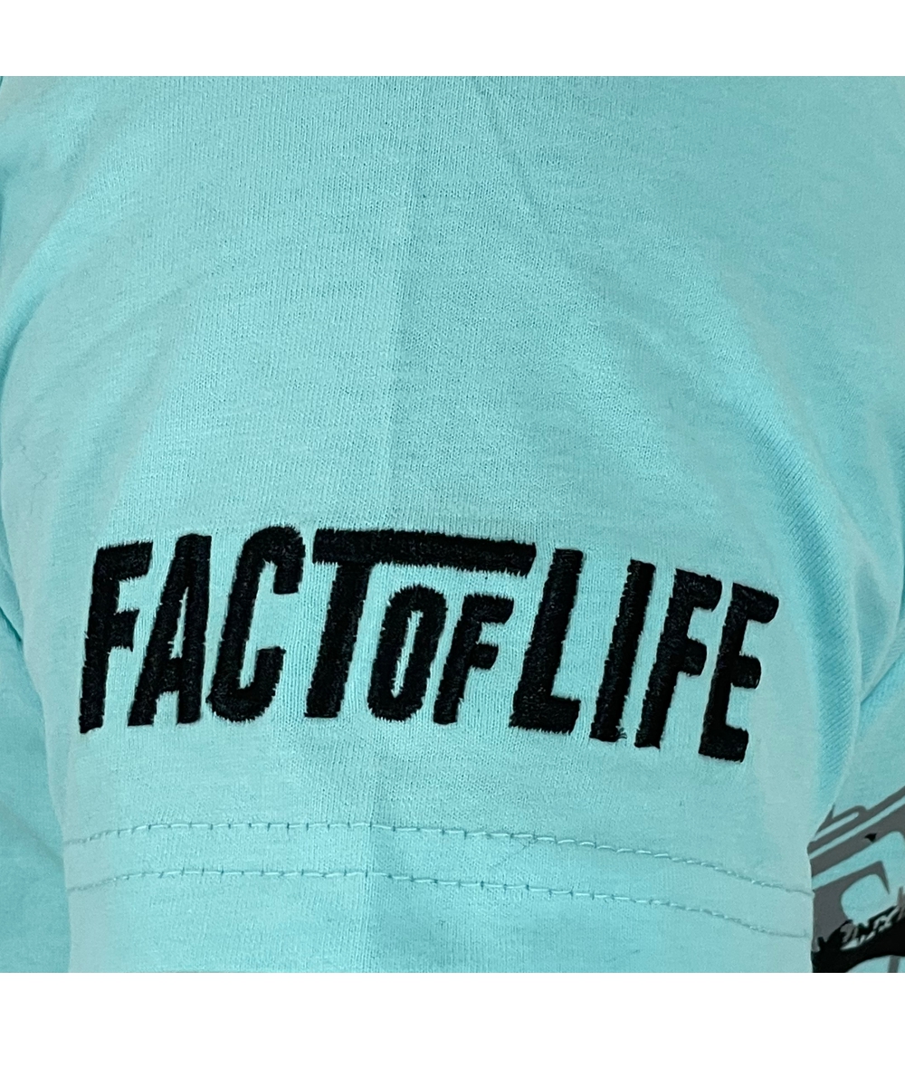 Fact of Life T-Shirt “Inked & Notorious” TS-55 turquoise