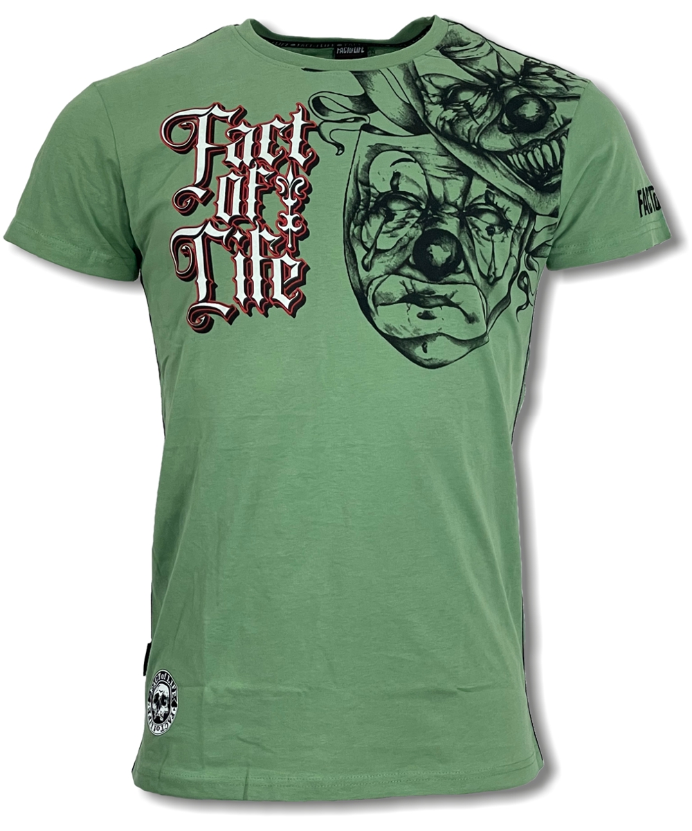 Fact of Life T-Shirt “Smile Now Cry Later” TS-56 fair green