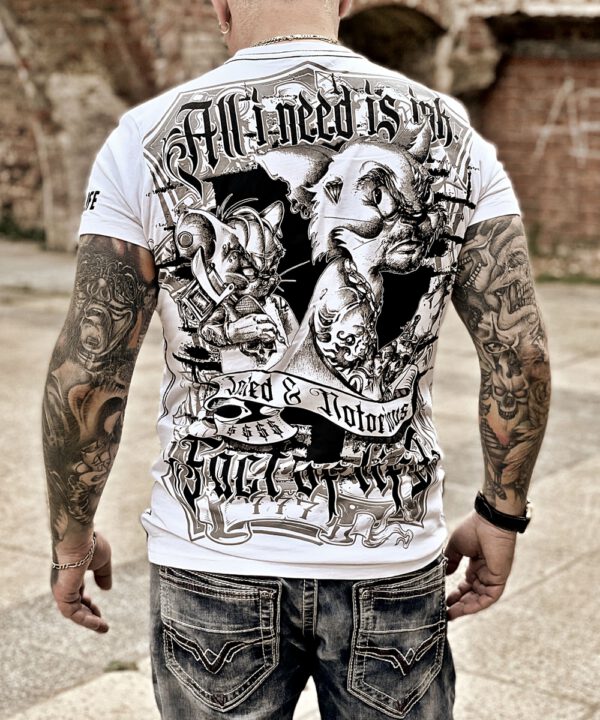 Fact of Life T-Shirt “Inked & Notorious” TS-55 white