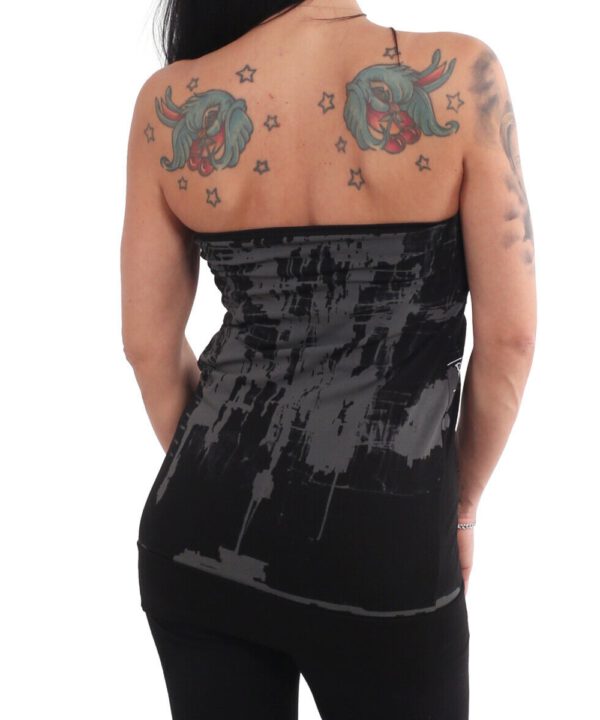 Grunge Line Allover Bandeau Shirt