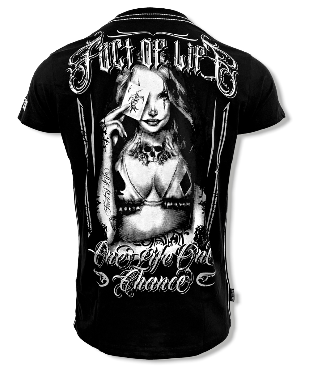 Fact of Life T-Shirt "One Life, One Chance" TS-60 black