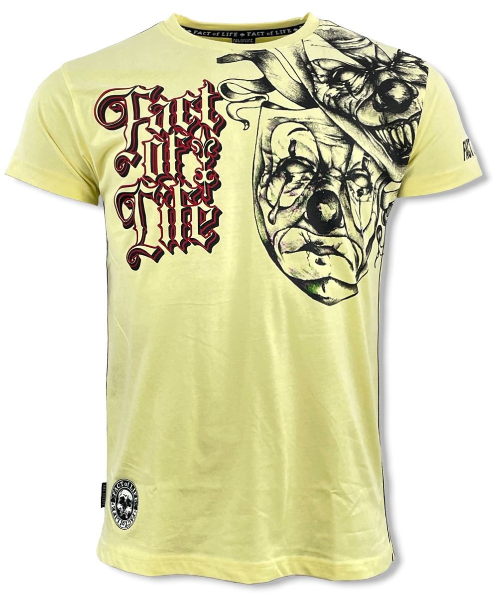 Fact of Life T-Shirt "Smile Now, Cry Later" TS-56 pale banana