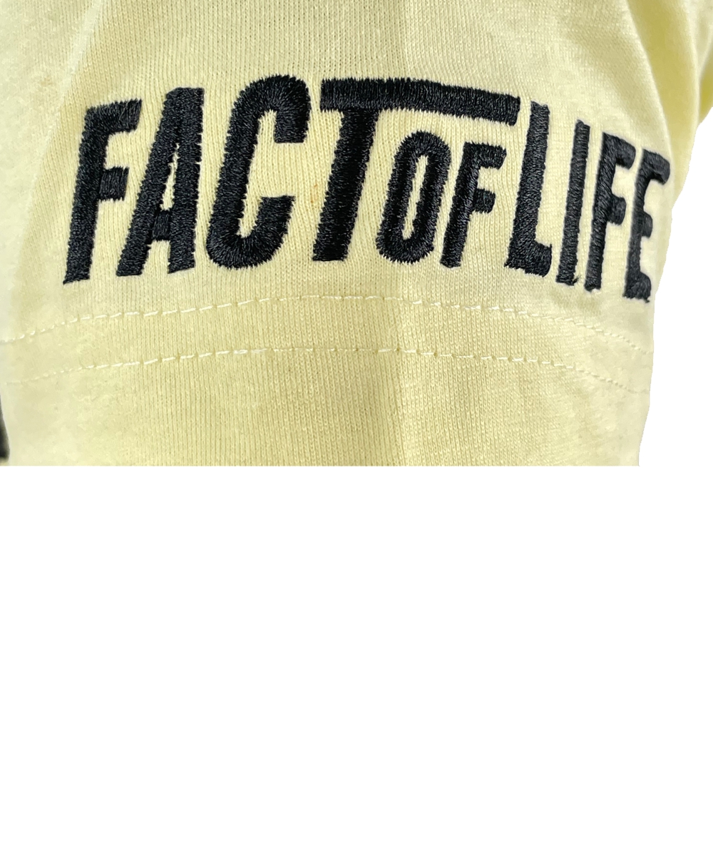Fact of Life T-Shirt "Smile Now, Cry Later" TS-56 pale banana