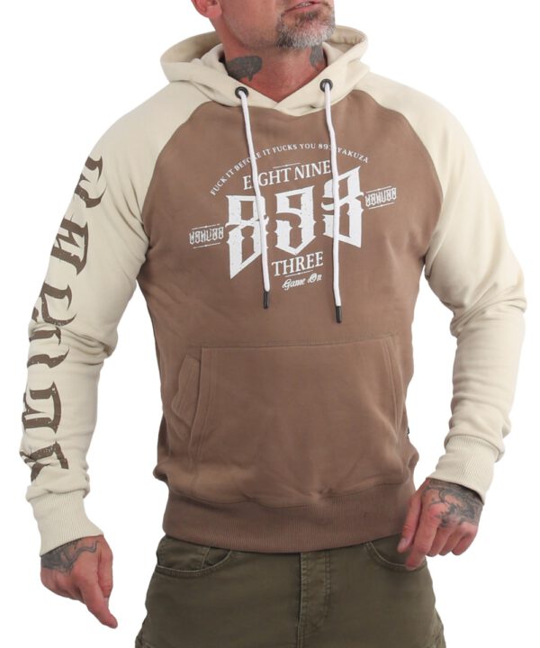 Yakuza Herren Hoodie Before Raglan Two Face