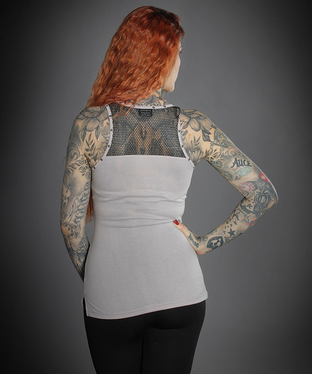 Hyraw Damen Tankt Top "DOT SKULL"