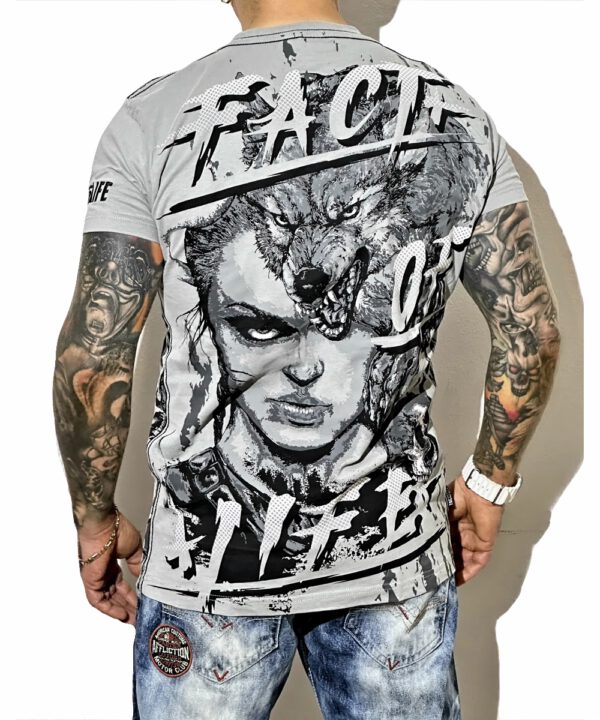 Fact of Life T-Shirt  “Wolf Blood” TS-71 ultimate gray