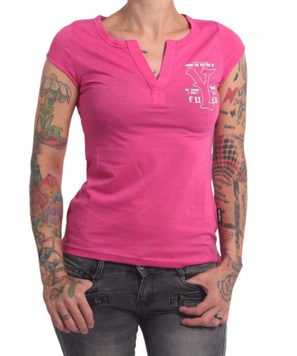 Yakuza My Heart T-Shirt GSB-16131 rose red melange