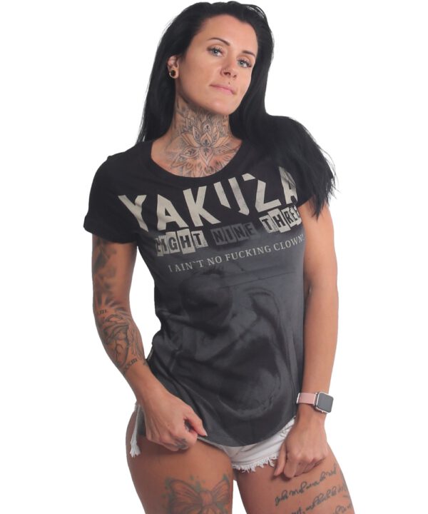 Yakuza No Clown Curved Shirt GSB-22131 schwarz