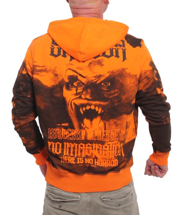 Yakuza Horror Allover Hoodie HOB-23010 orange popsicle