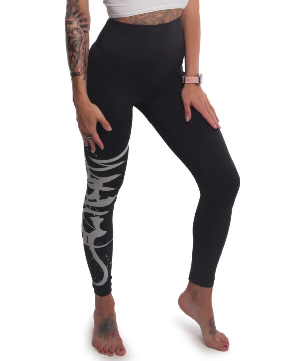 Yakuza Tag Train Leggings LEB-23146 schwarz rflx