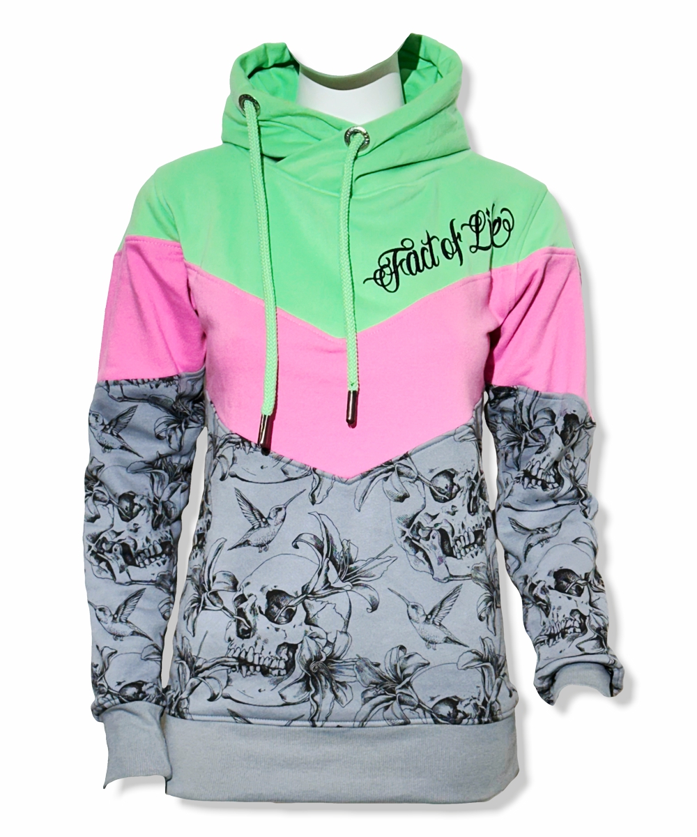 Fact of Life Damen Hoodie “Humming Bird” GSH-05 patina green