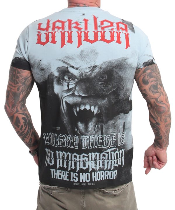 Yakuza Horror Allover T-Shirt TSB-23044 sterling blue