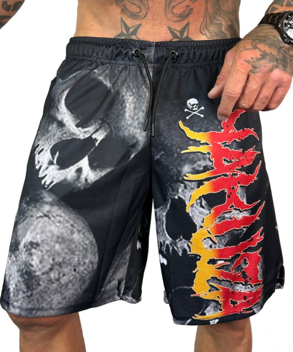 Yakuza Battlefield Mesh Shorts MSB-24016 schwarz