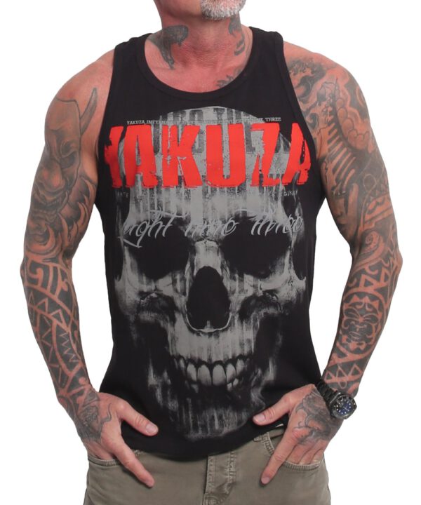 Yakuza Weird Slim Racer Tanktop UHB-24042 schwarz