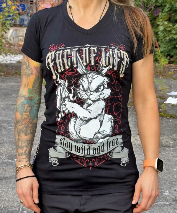Fact of Life Frauen T-Shirt "Stay Wild " GS-08 black