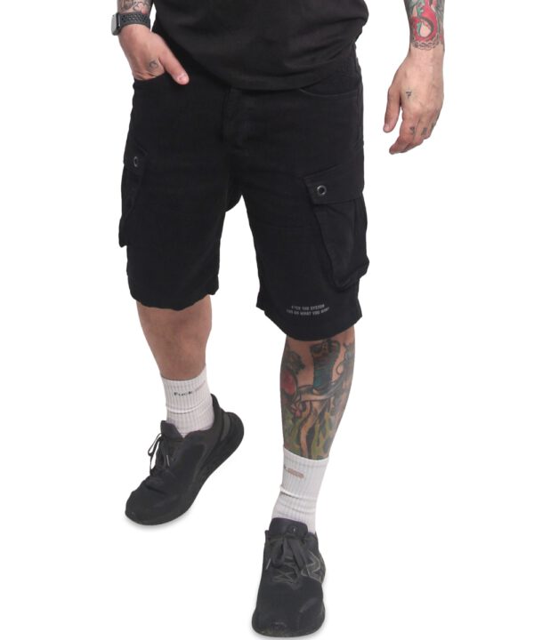 Yakuza Shards Cargo Shorts CSB-23004 black