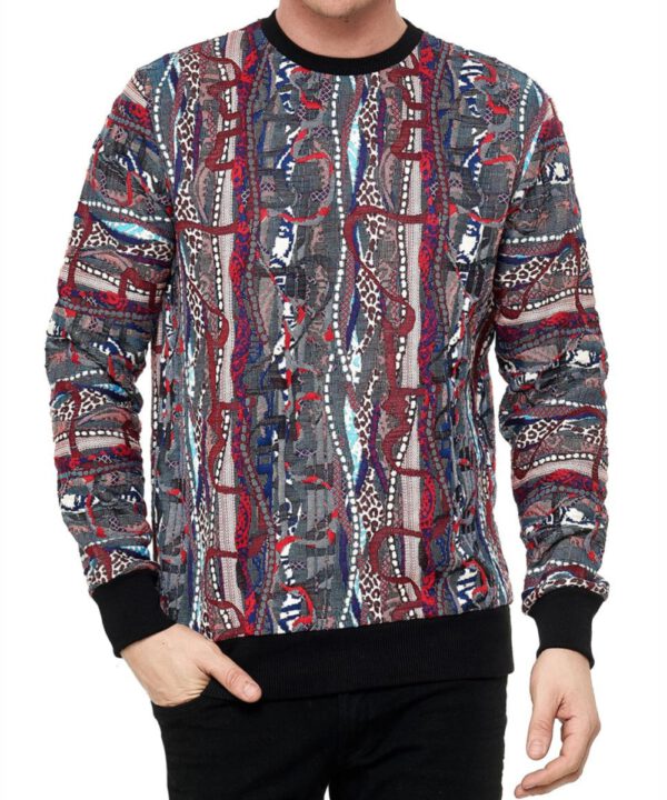 Rusty Neal Pullover blau/rot