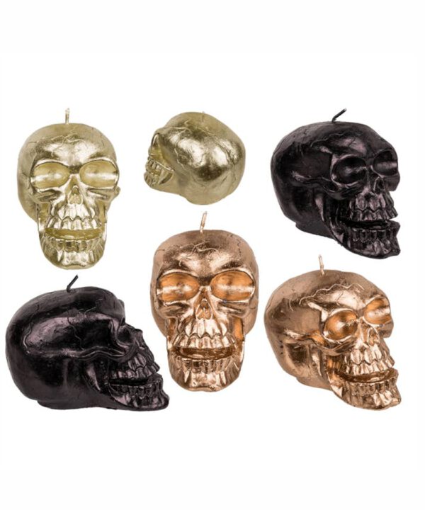 Kerze Totenkopf Design
