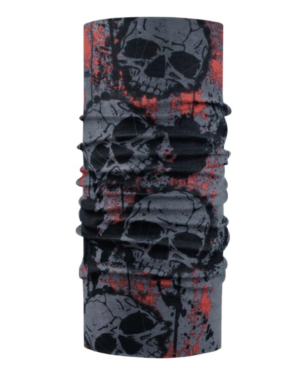 Chillouts Schlauchschal Skull grey