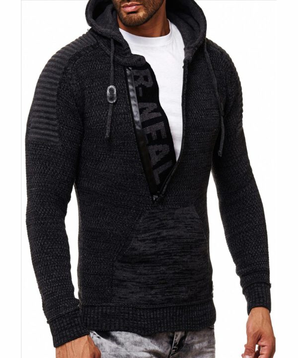Rusty Neal Kapuzen-Pullover schwarz