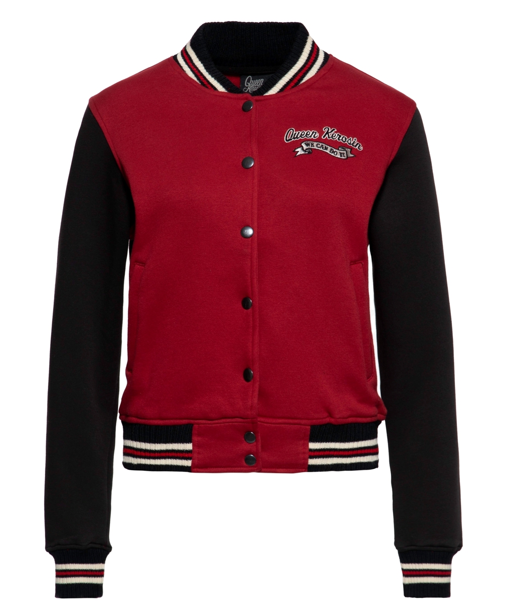 king kerosin jacke college-jacke-we-can-do-it rot