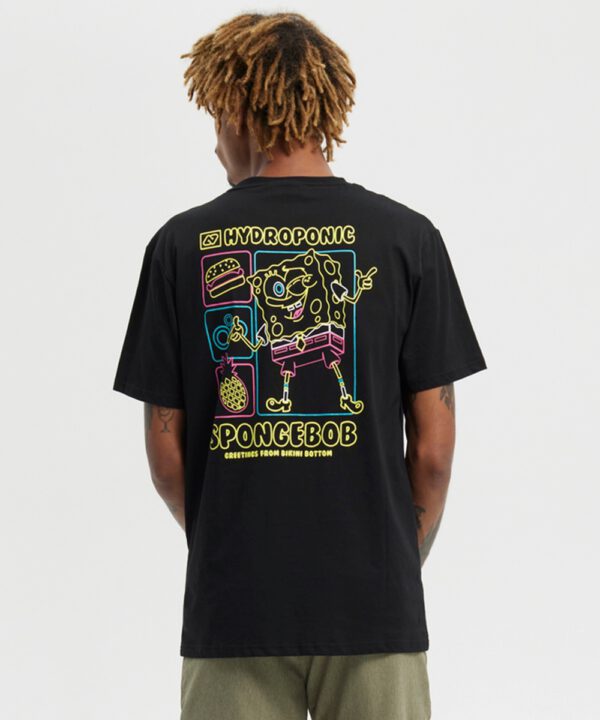 Hydroponic T-Shirt SB Neon SS 01-Schwarz