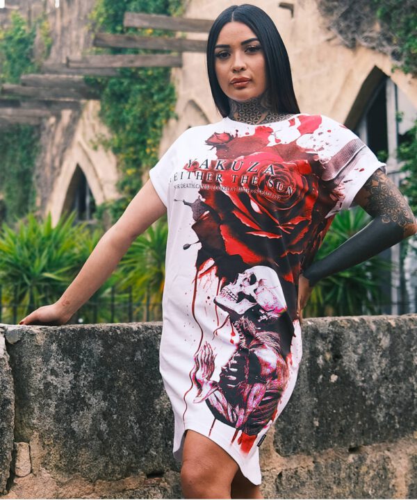 Yakuza Pray Urban T-Shirt Kleid GKB-26122