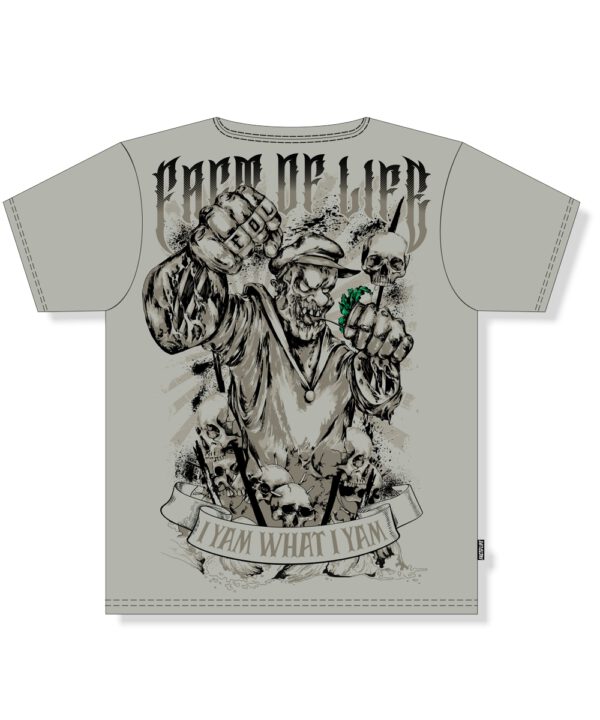 Fact of Life T-Shirt "I Yam What I Yam" TS-90 mineral gray