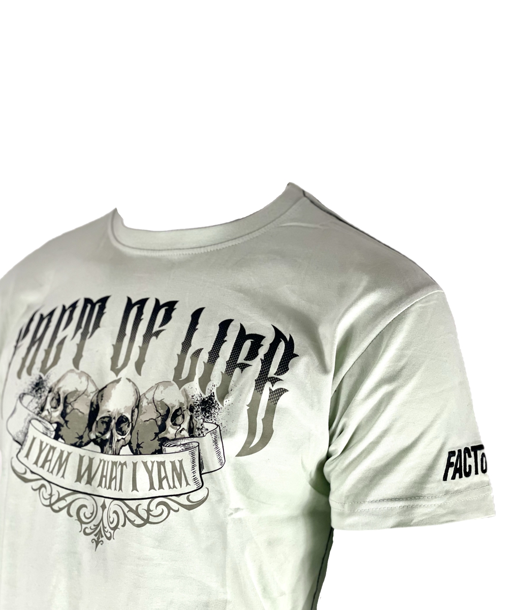 Fact of Life T-Shirt "I Yam What I Yam" TS-90 mineral gray – Bild 3